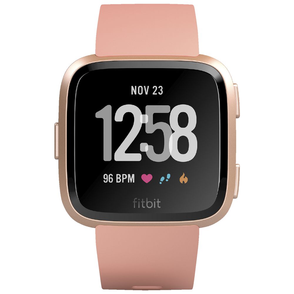 Fitbit Versa Smart Fitness Watch Peach Rose Gold
