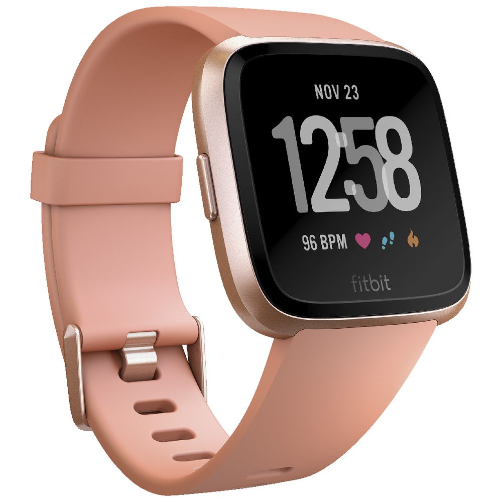 Fitbit Versa Smart Fitness Watch Peach Rose Gold