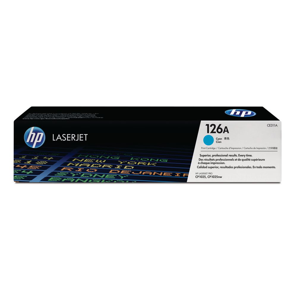 HP 126A LaserJet Toner Cartridge Cyan CE311A