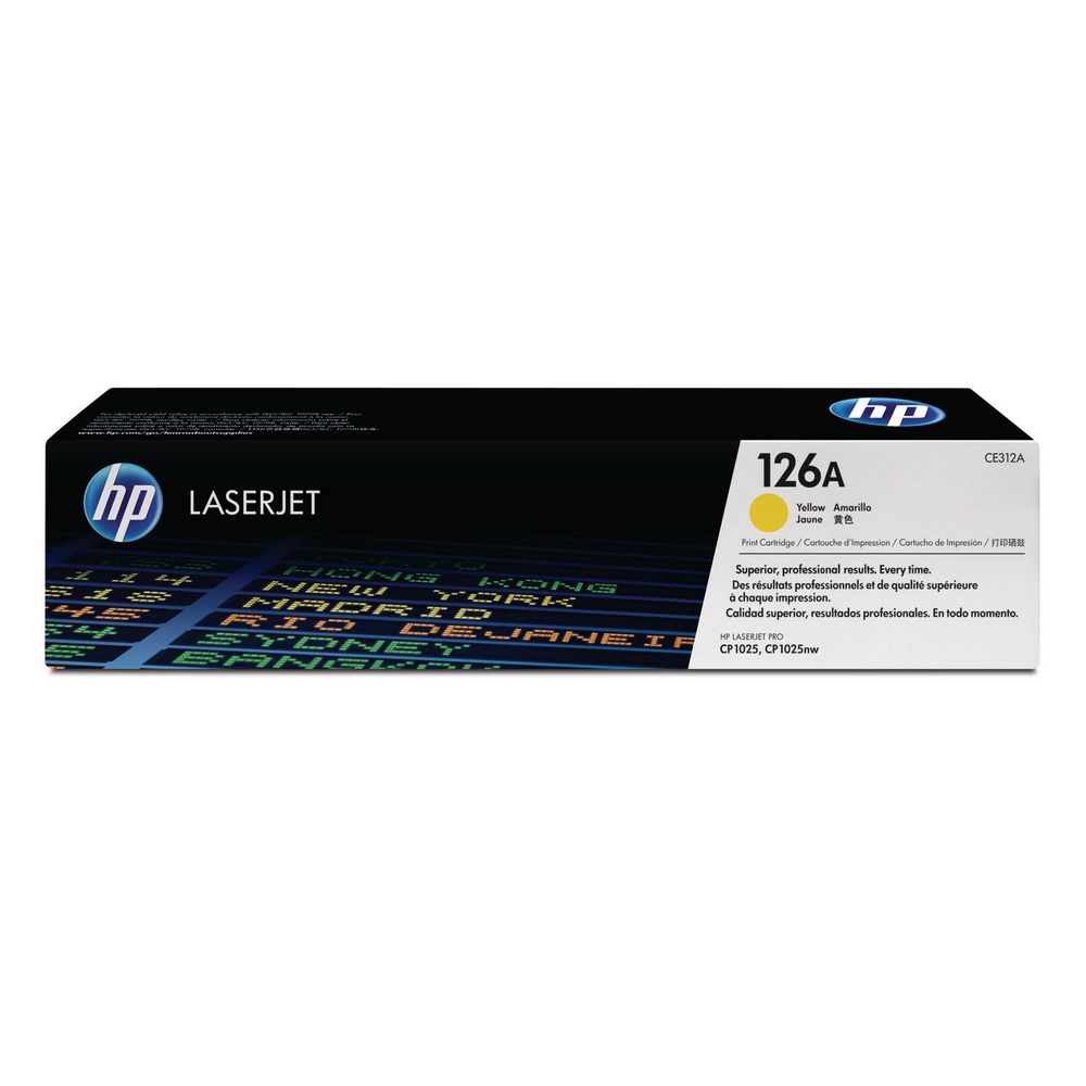 HP 126A LaserJet Toner Cartridge Yellow CE312A