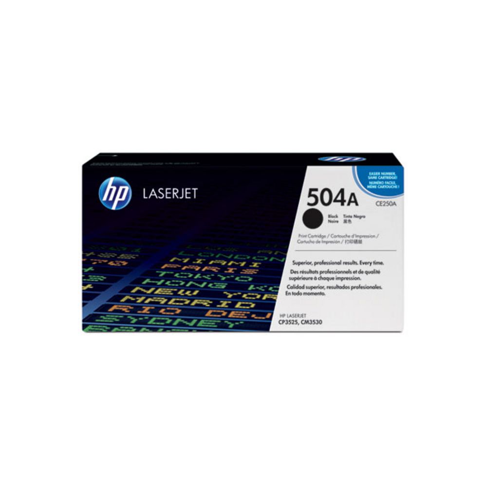 HP 504A LaserJet Toner Cartridge Black CE250A