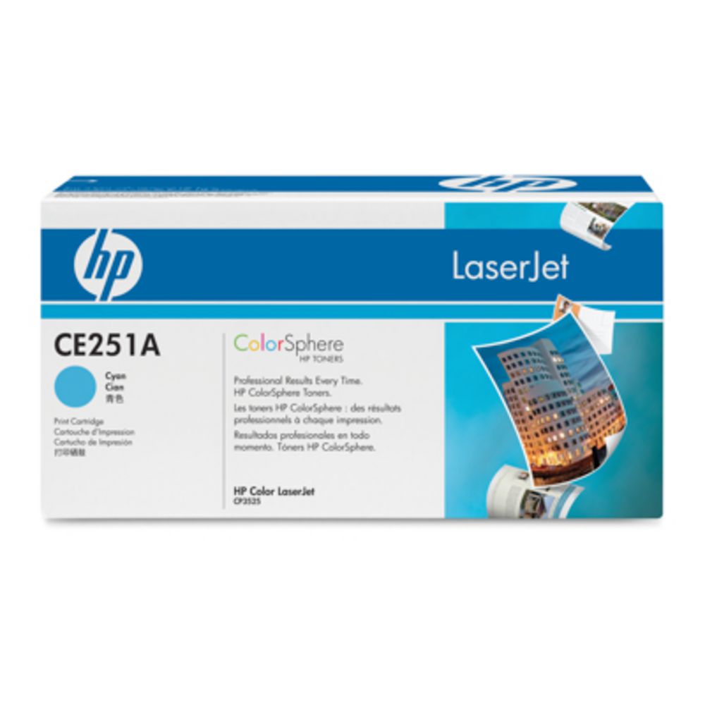 HP 504A LaserJet Toner Cartridge Cyan CE251A