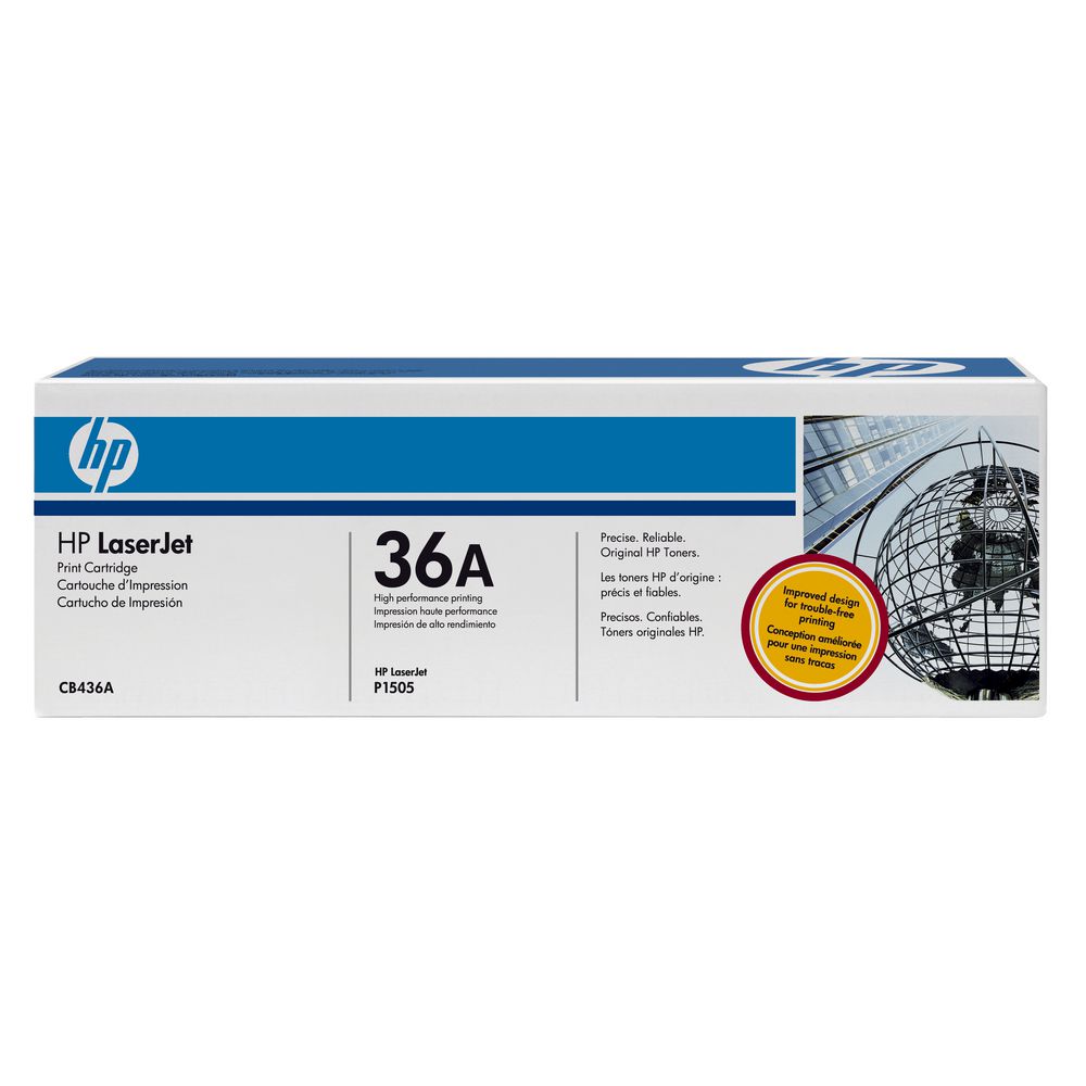 HP 36A LaserJet Toner Cartridge Black CB436A