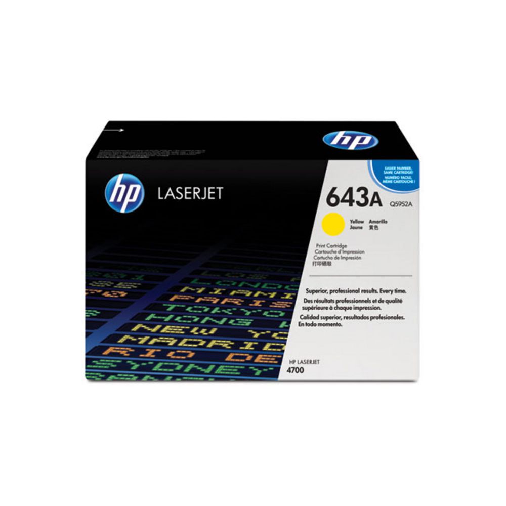 HP 643A LaserJet Toner Cartridge Yellow Q5952A