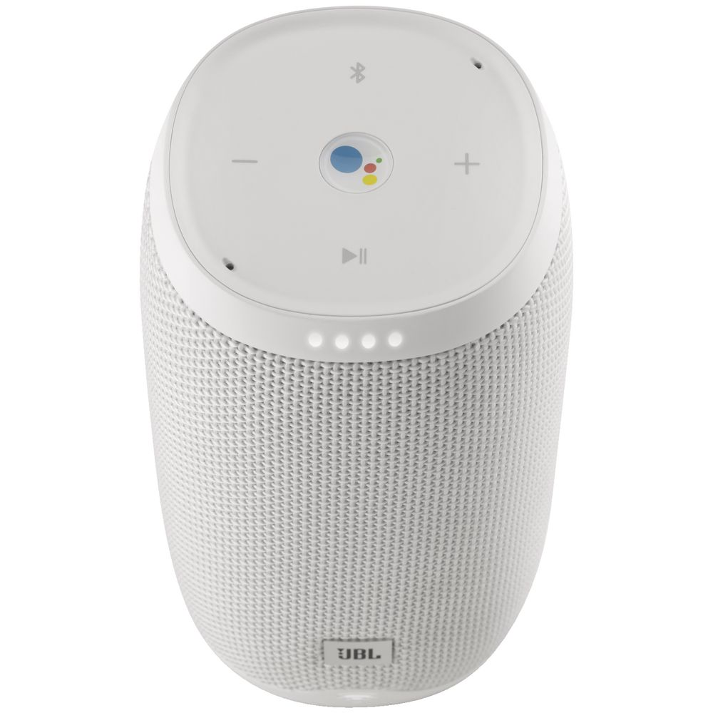 JBL Link 10 Portable Bluetooth Speaker Google Assistant White