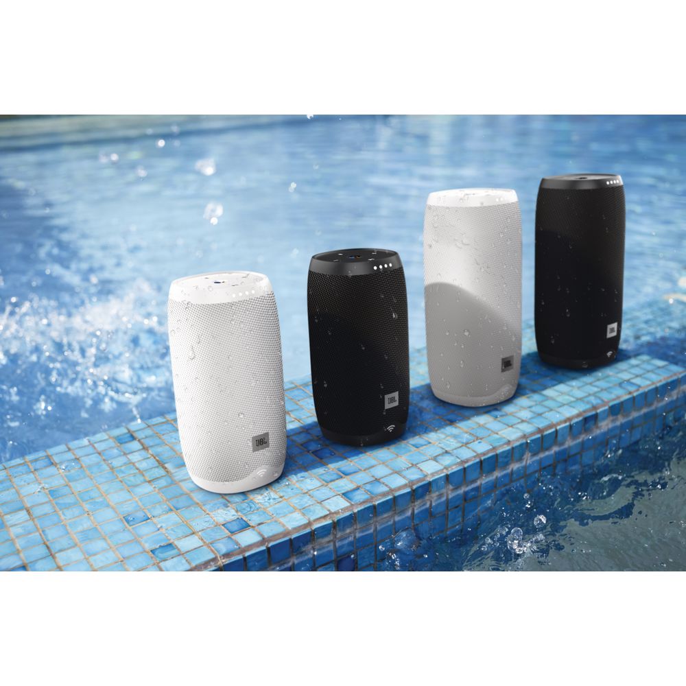 JBL Link 10 Portable Bluetooth Speaker Google Assistant White