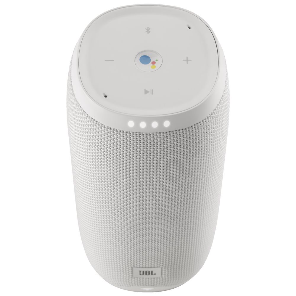 JBL Link 20 Portable Bluetooth Speaker Google Assistant White