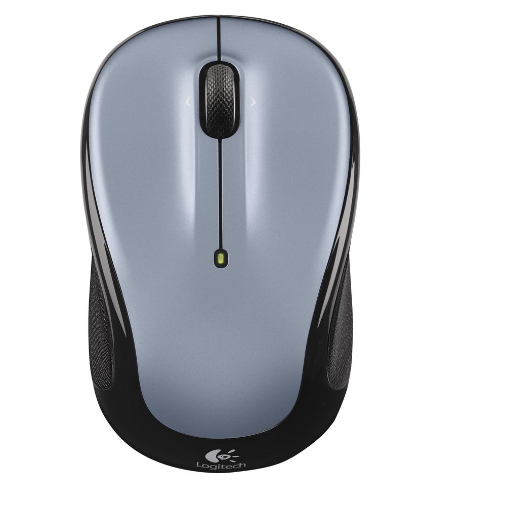 Logitech Wireless Mouse Silver and Black M325