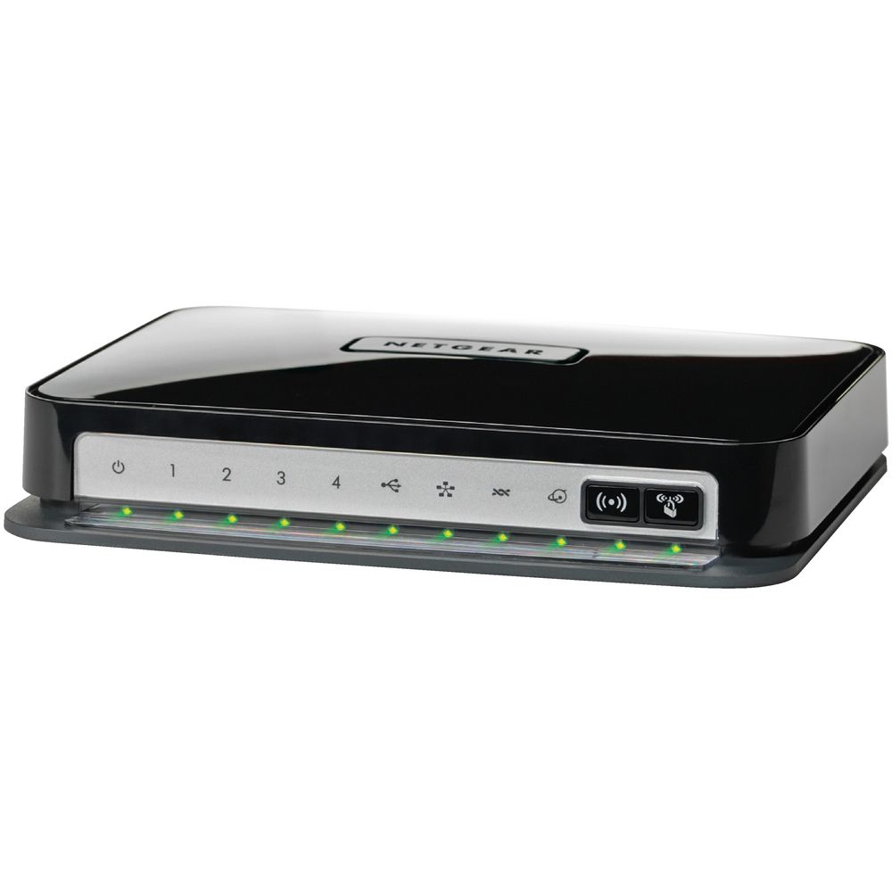 Netgear N300 Wireless Modem Router Black DGN2200