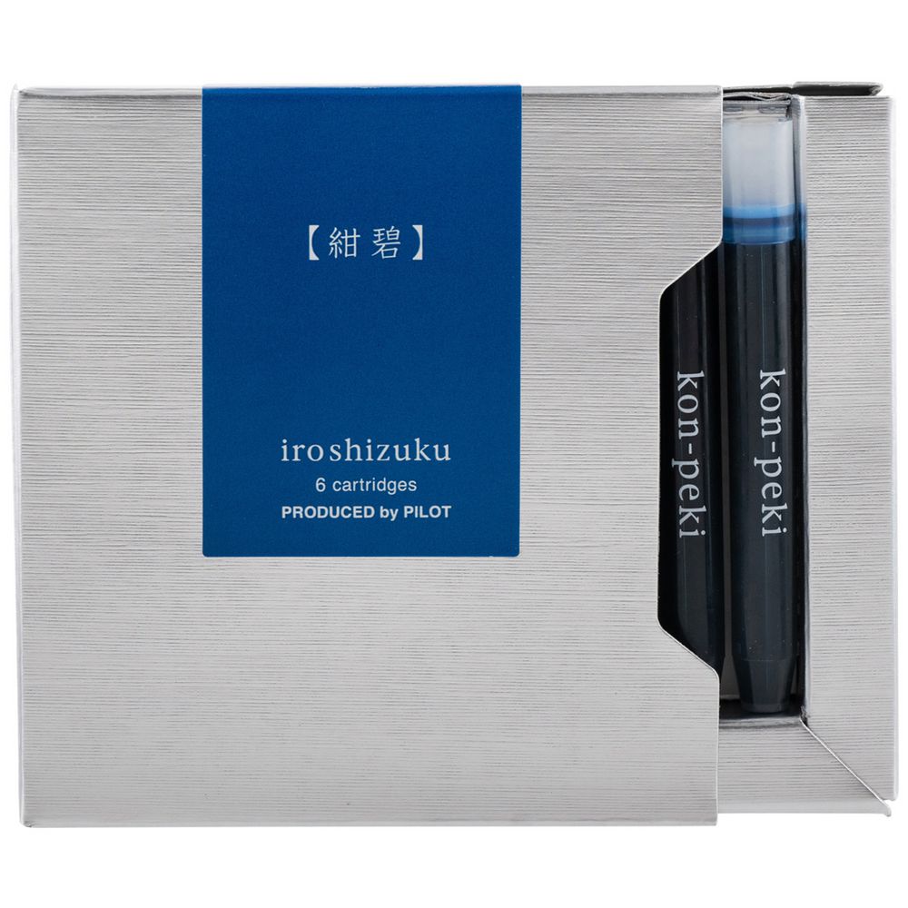 Iroshizuku Fountain Pen Ink Cartridge Deep Cerulean Blue 6Pk | Officeworks