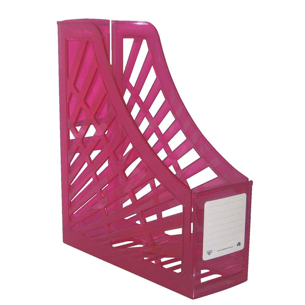 Italplast Magazine File Tinted Pink
