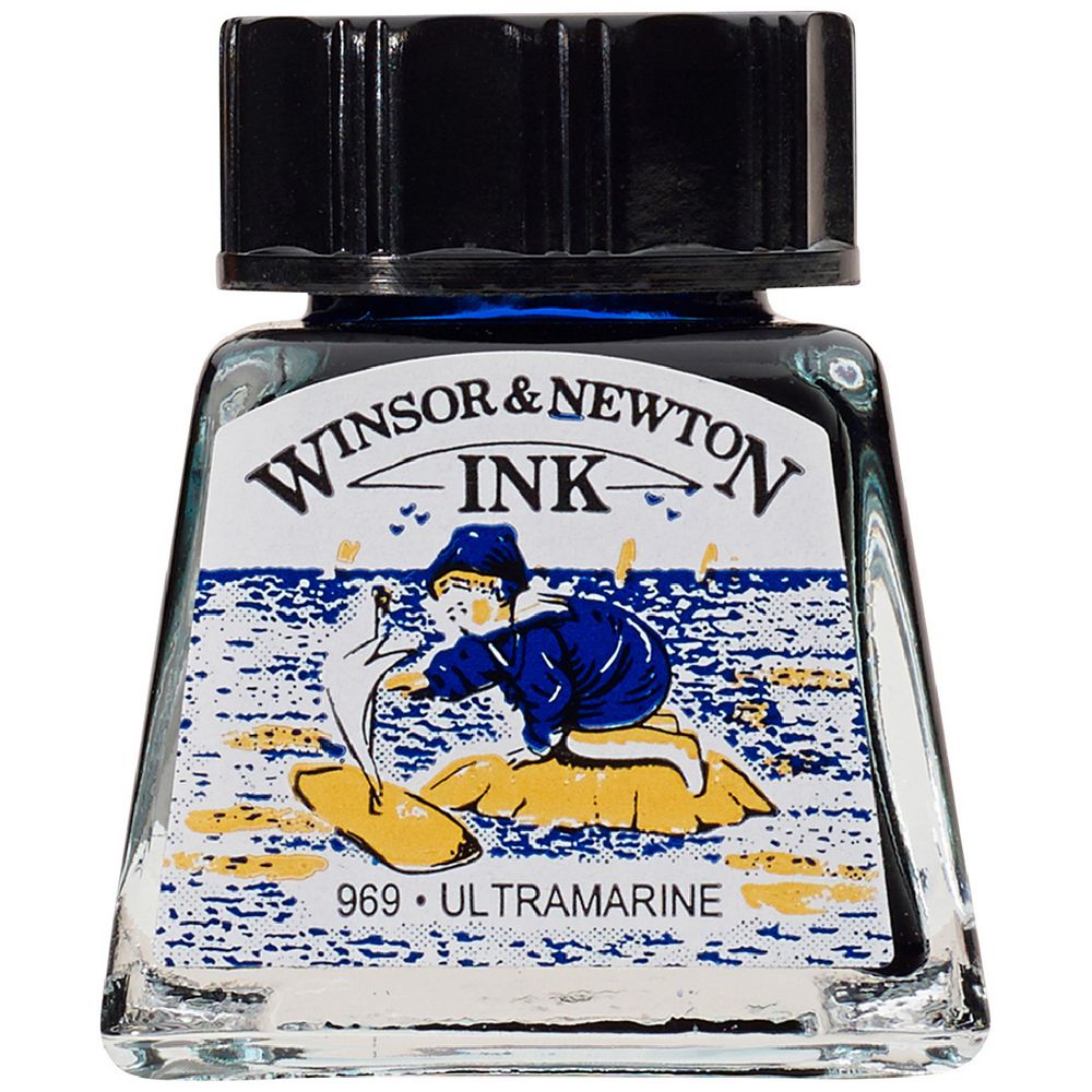 Winsor & Newton Drawing Ink 14mL Ultramarine 969
