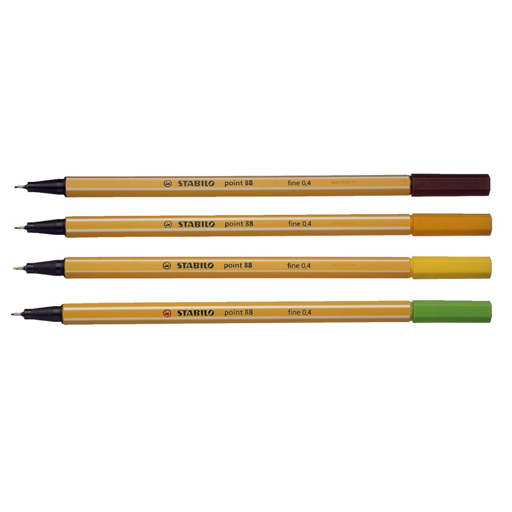 Stabilo Point 88 0.4mm Fineliner Assorted 10 Pack