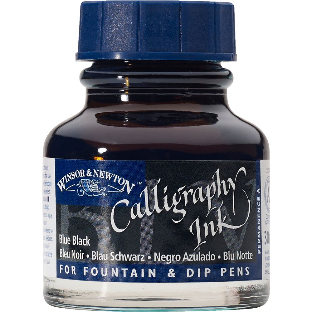 Winsor & Newton Calligraphy Ink 30mL Blue Black