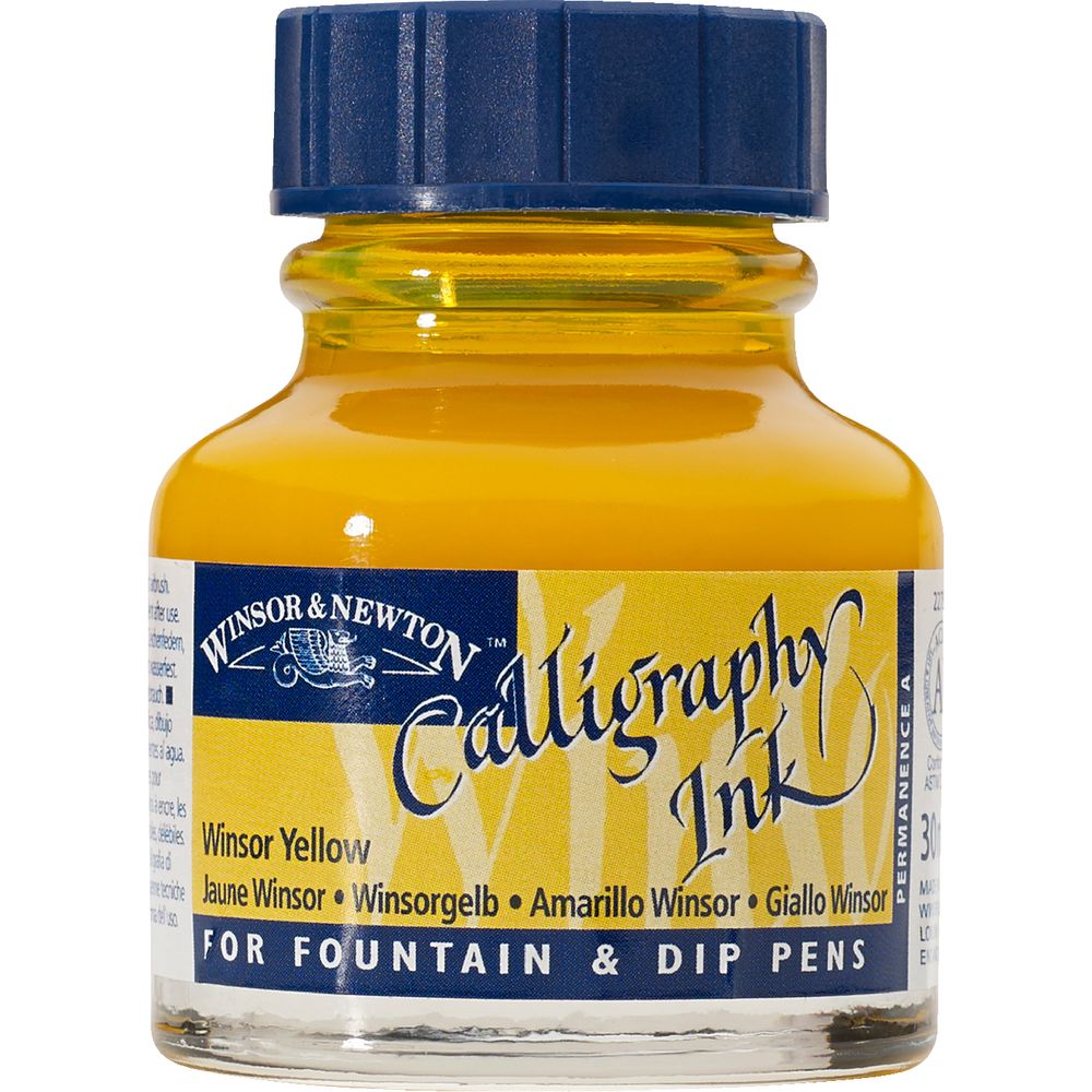 Winsor & Newton Calligraphy Ink 30mL Winsor Yellow
