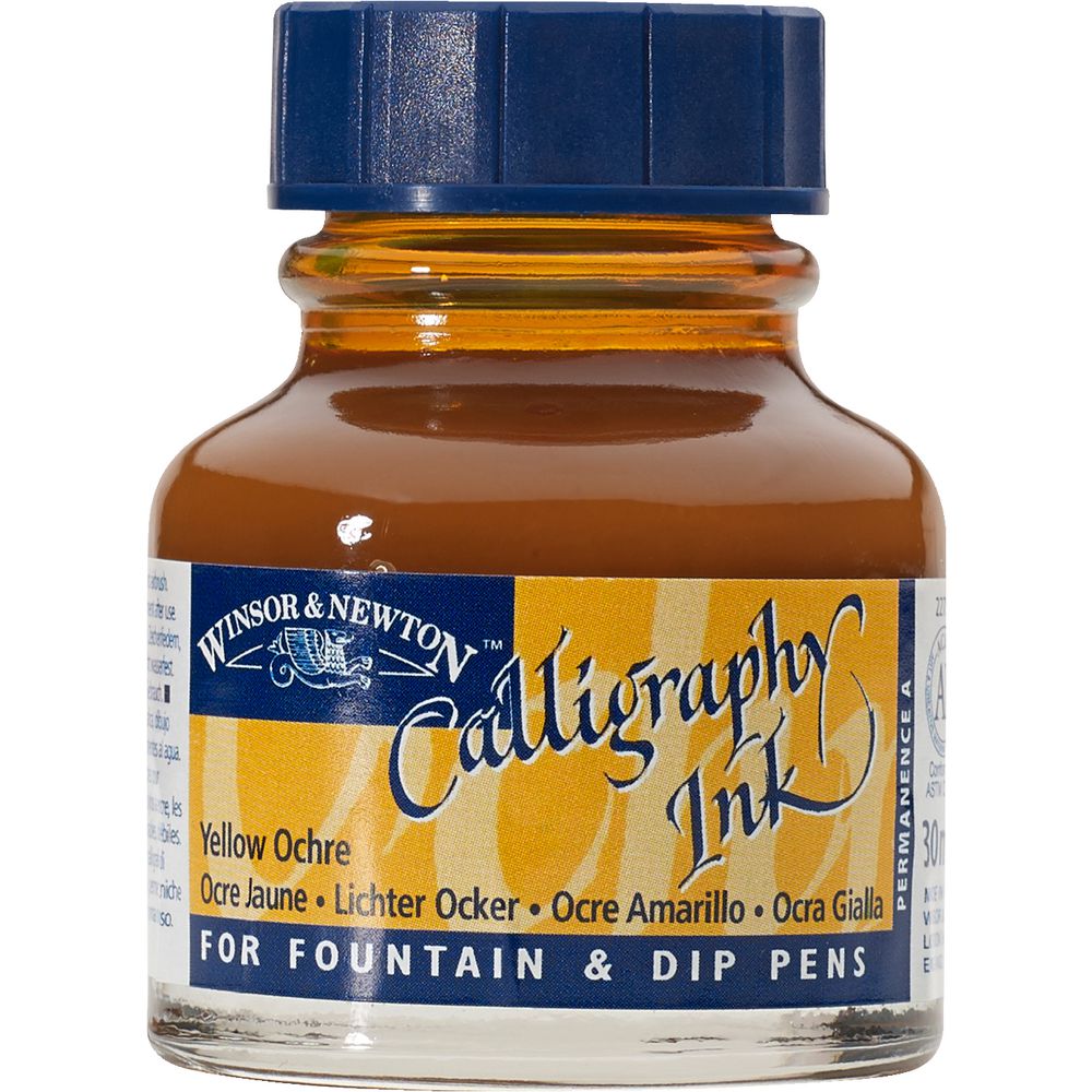 Winsor & Newton Calligraphy Ink 30mL Yellow Ochre