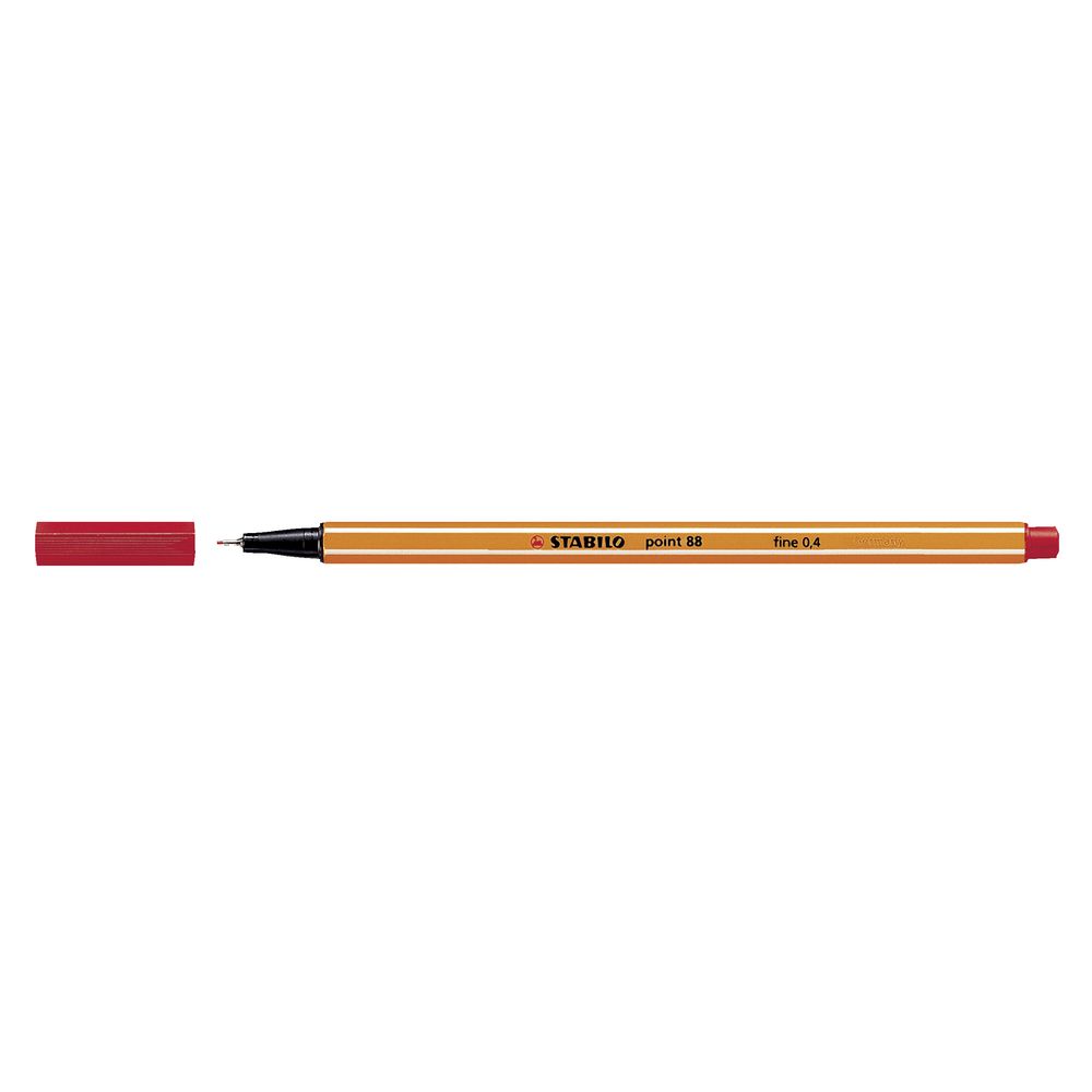 Stabilo Point 88 0.4mm Fineliner Red