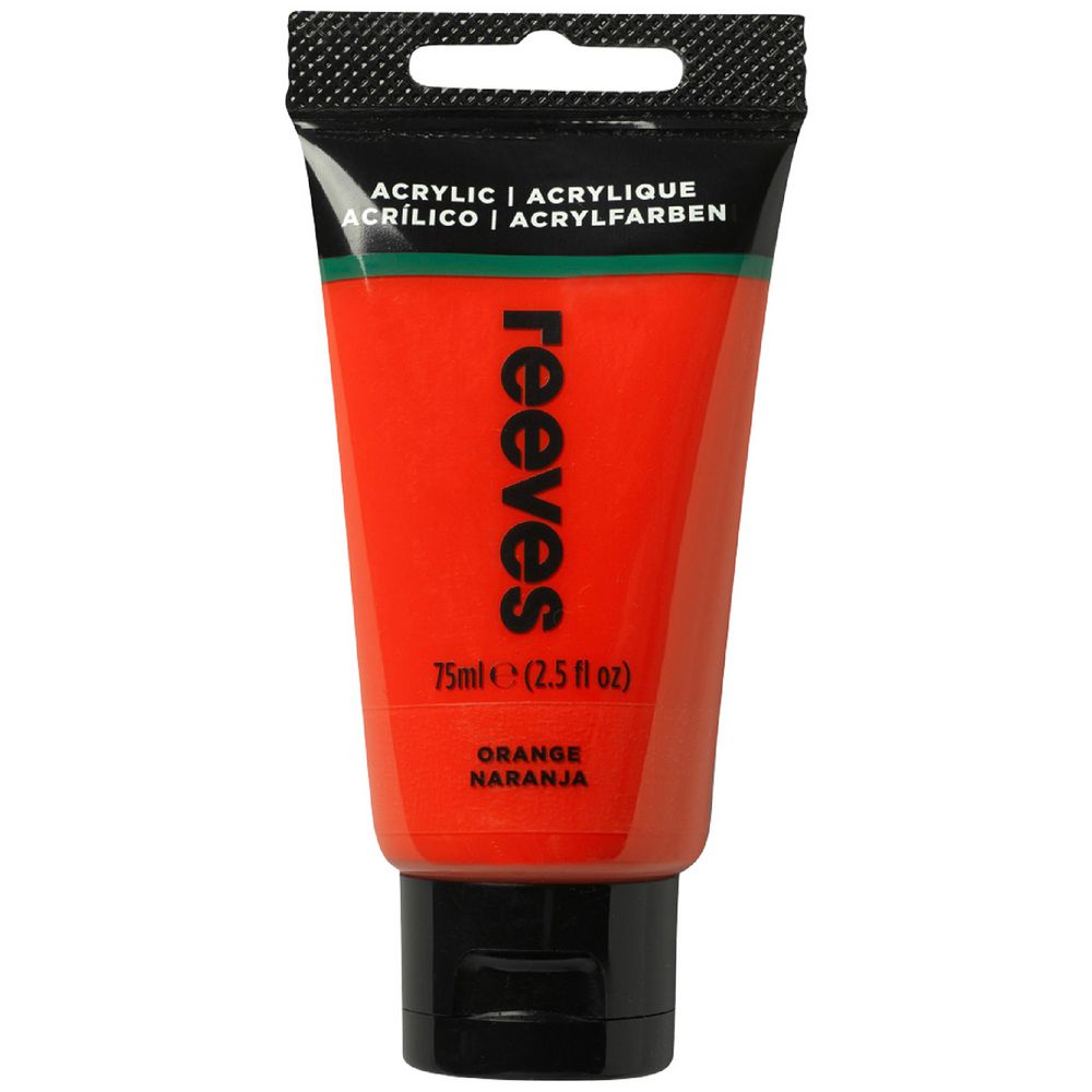 Reeves Artist Acrylic Paint 75mL Orange