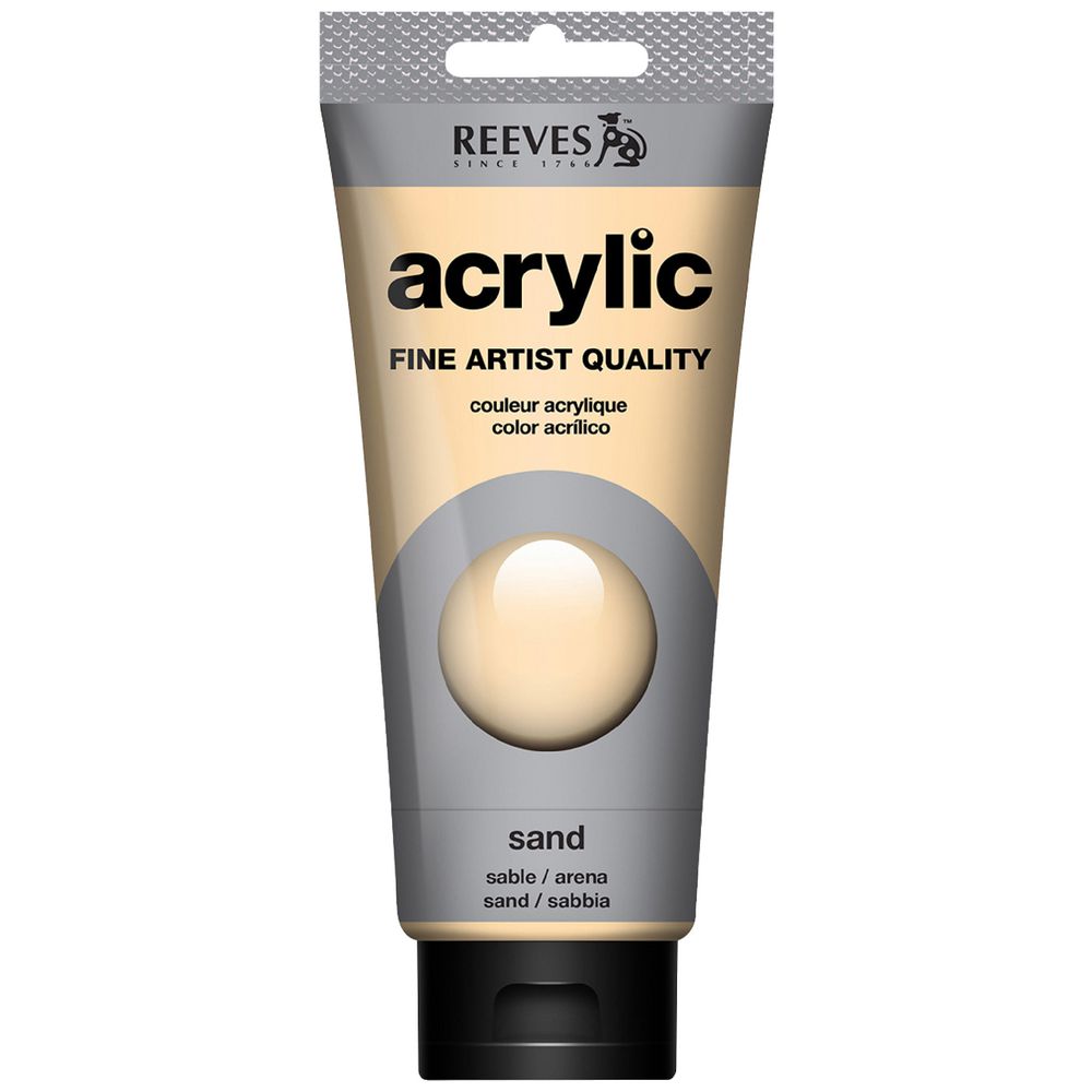 Reeves Artist Acrylic Paint 200mL Sand