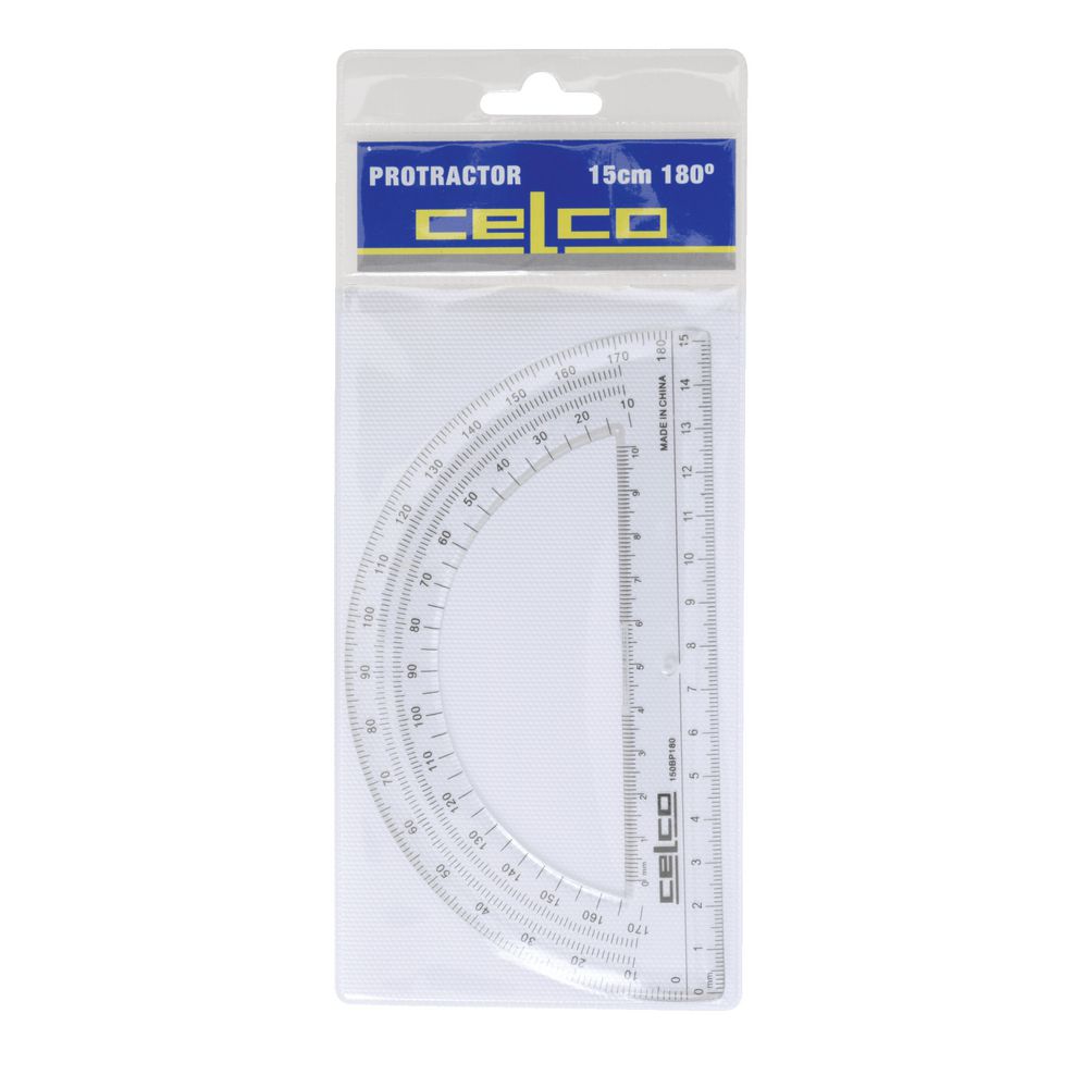 Celco Protractor 15cm 180 Degrees