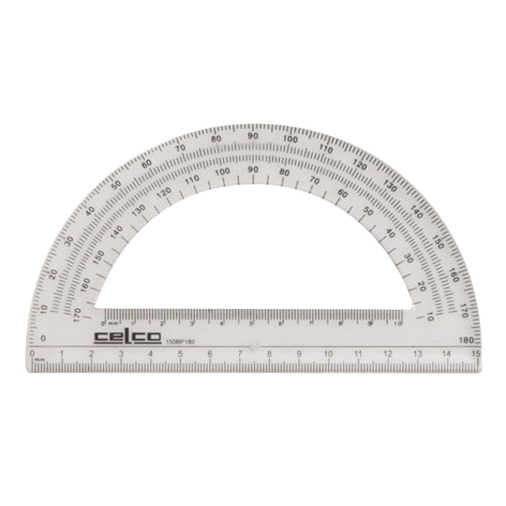 Celco Protractor 15cm 180 Degrees