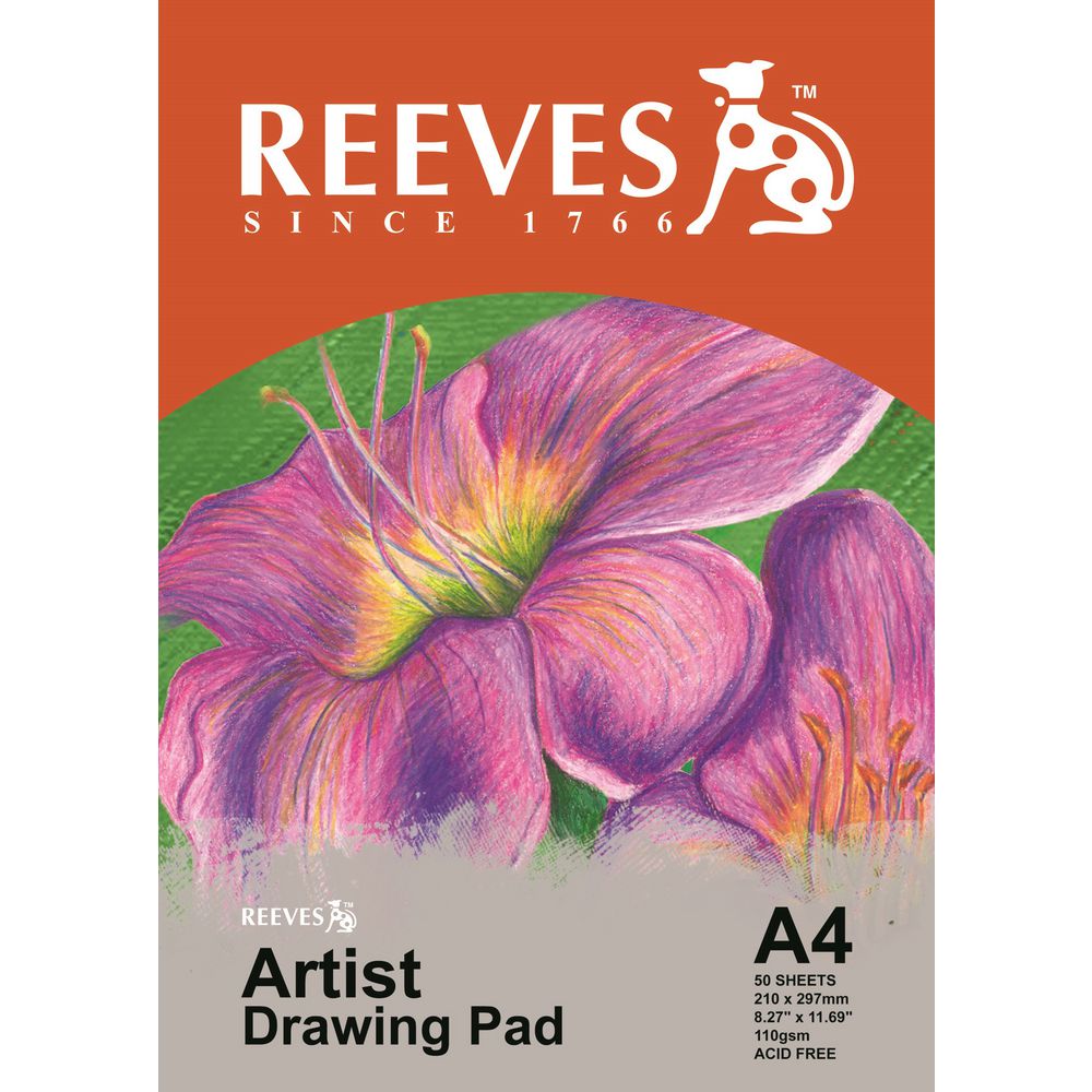 Reeves A4 Artists Drawing Pad 50 Sheet