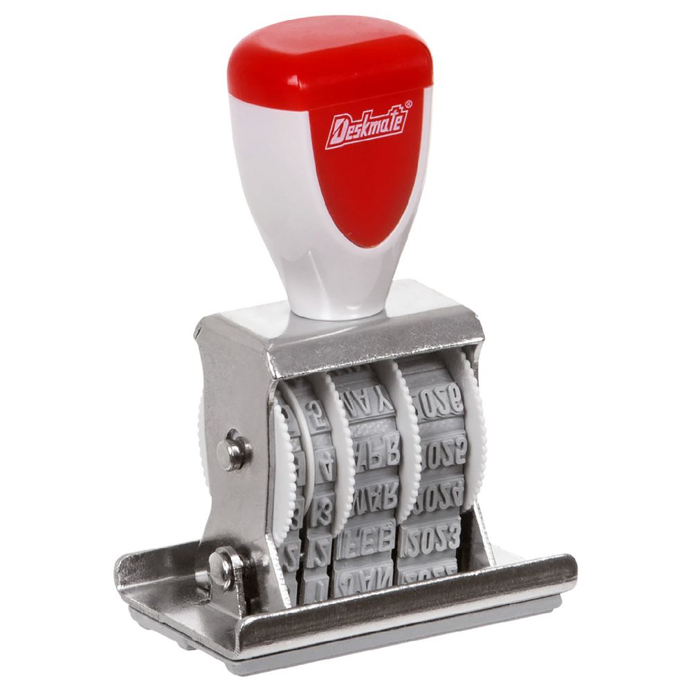 Deskmate Rubber Text Die Plate Stamp Date Received 4891902340037 eBay