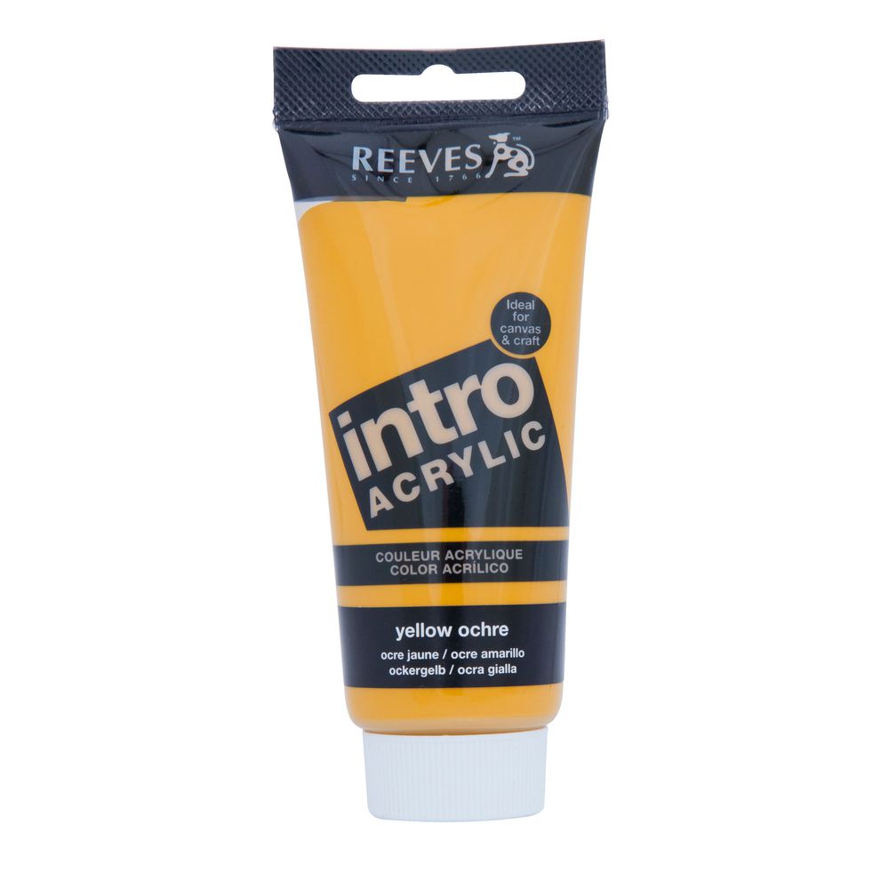 Reeves Acrylic Paint 100mL Yellow Ochre
