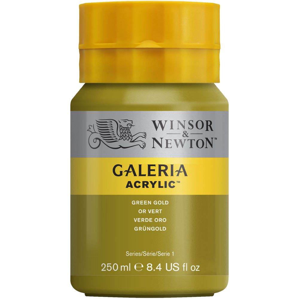 Winsor & Newton Galeria Acrylic Paint 250mL Green Gold