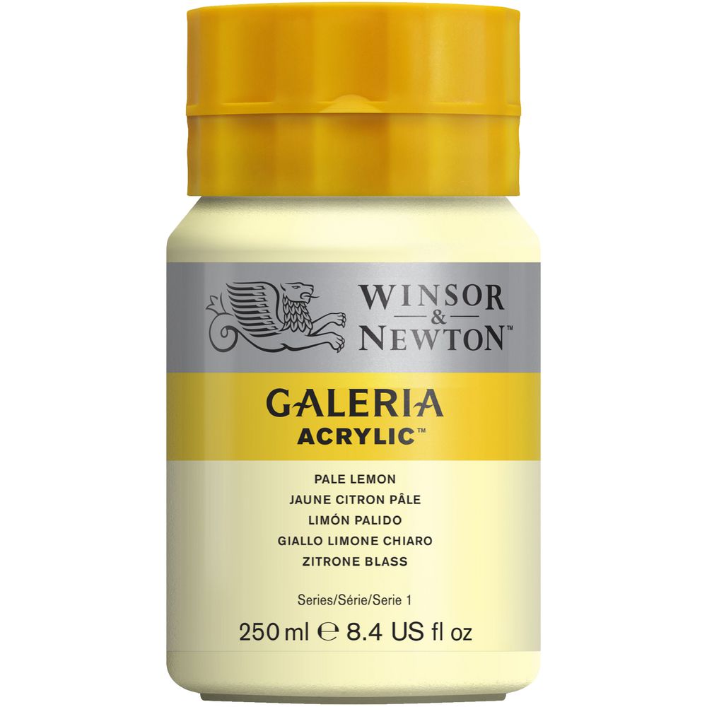 Winsor & Newton Galeria Acrylic Paint 250mL Pale Lemon