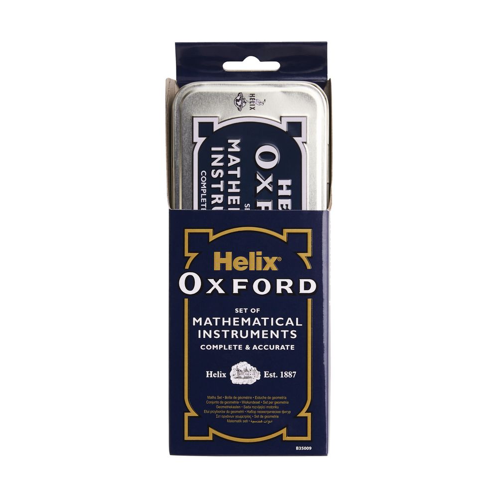 Helix Oxford Blue 9 Piece Maths Set