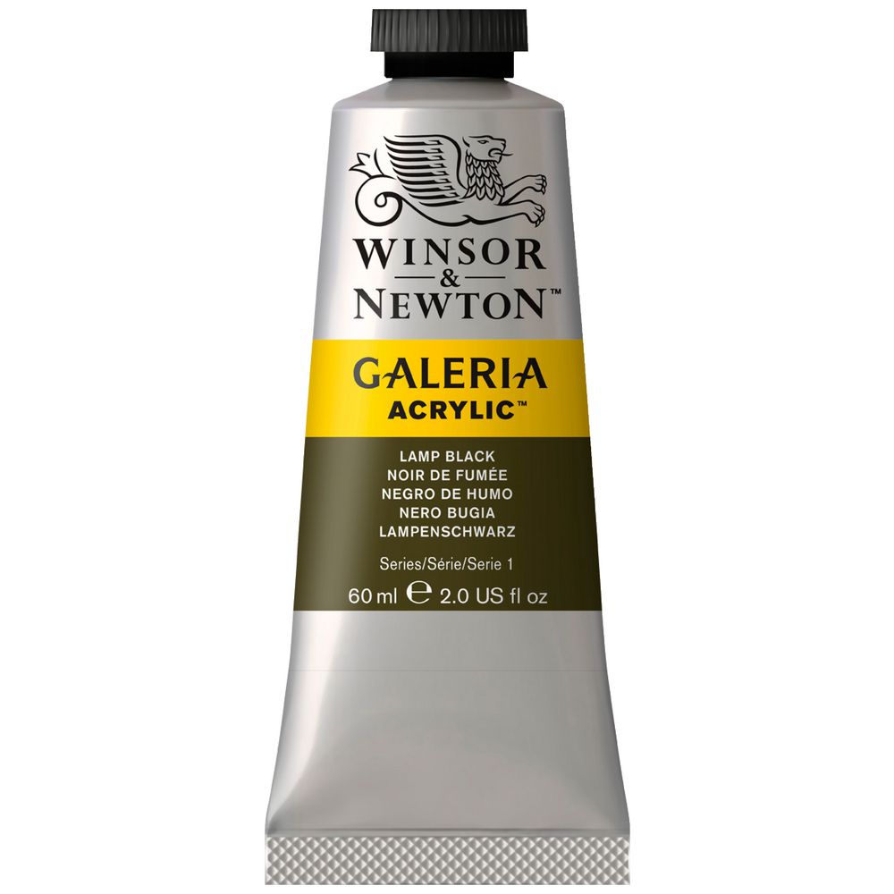 Winsor & Newton Galeria Acrylic Lamp Black 60mL