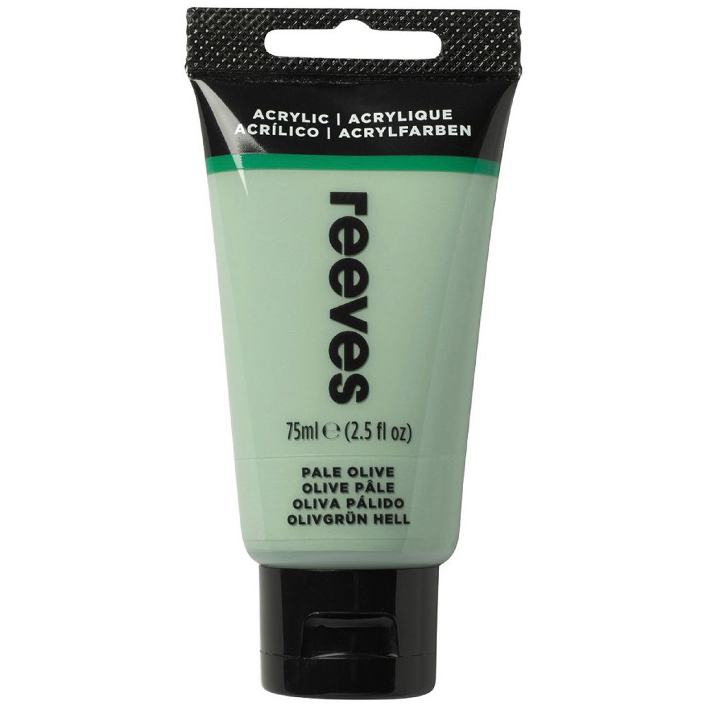 Reeves Artist Acrylic Paint 75mL Pale Olive
