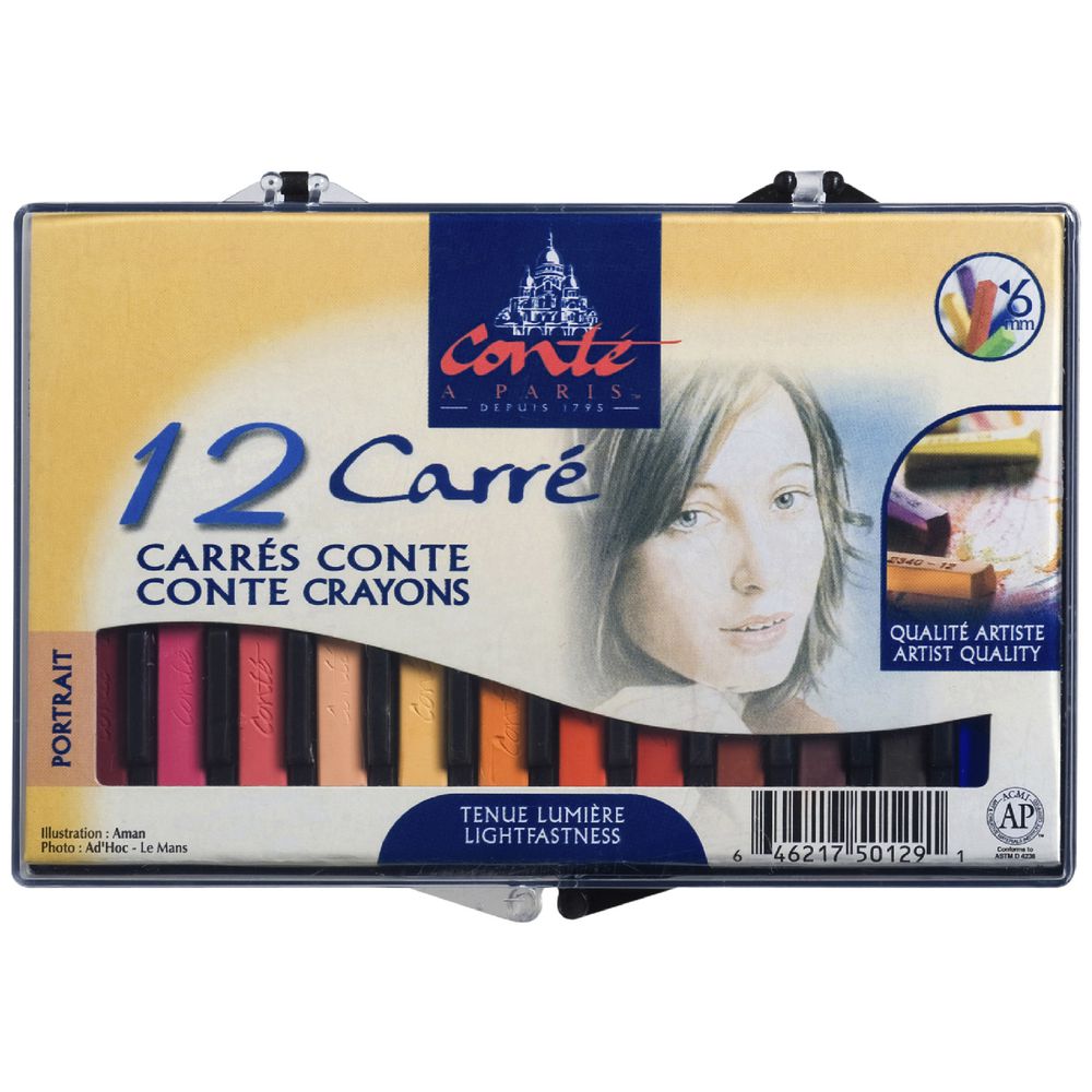 Conte Crayon Portrait Set 12 Pack