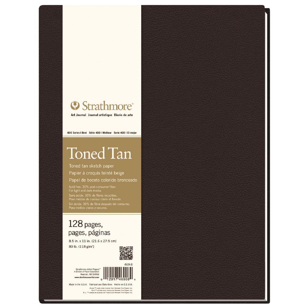 Strathmore Hardbound Tan Journal 8.5 x 11