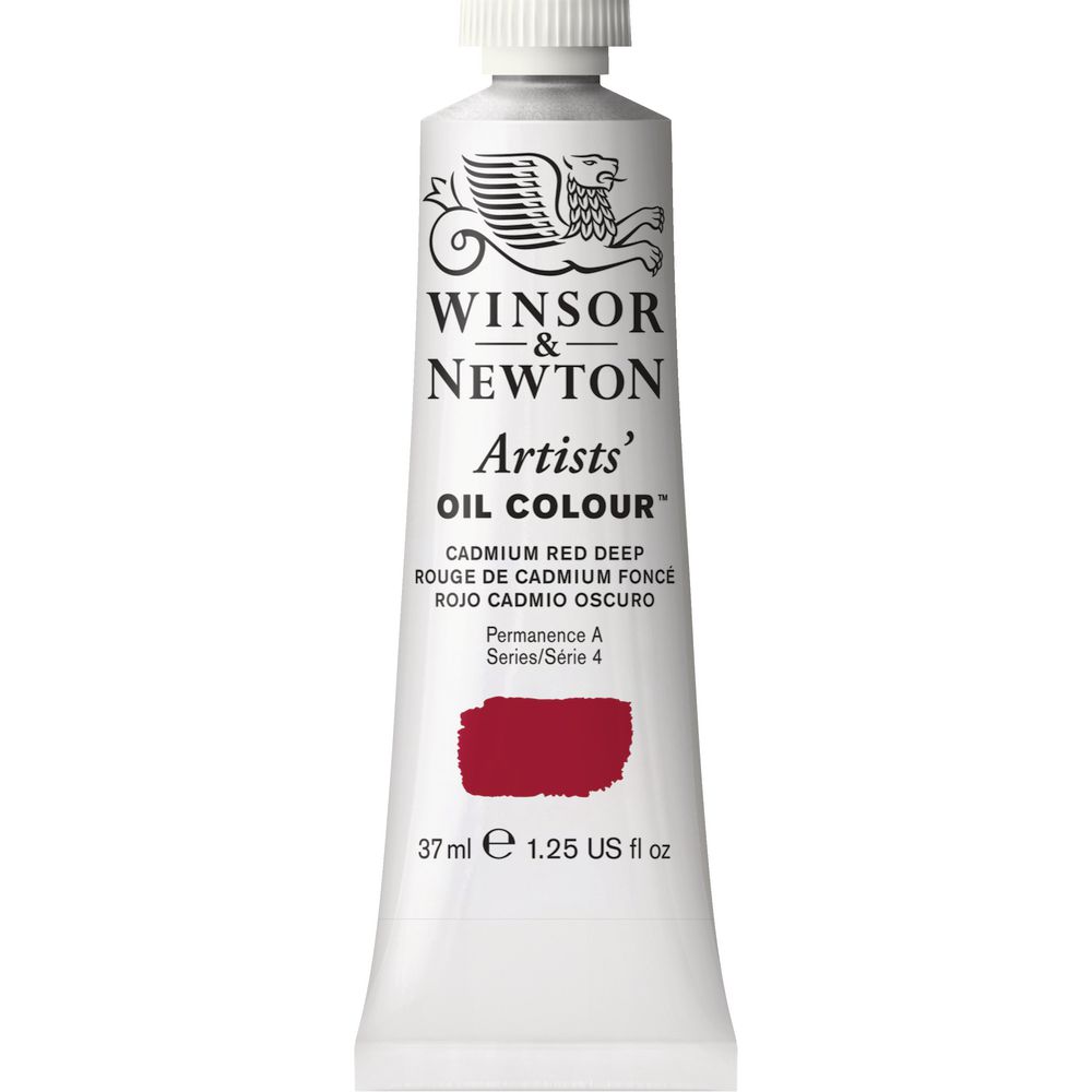 Winsor & Newton Artist Oil Colour 37mL Cadmium Red Deep S5