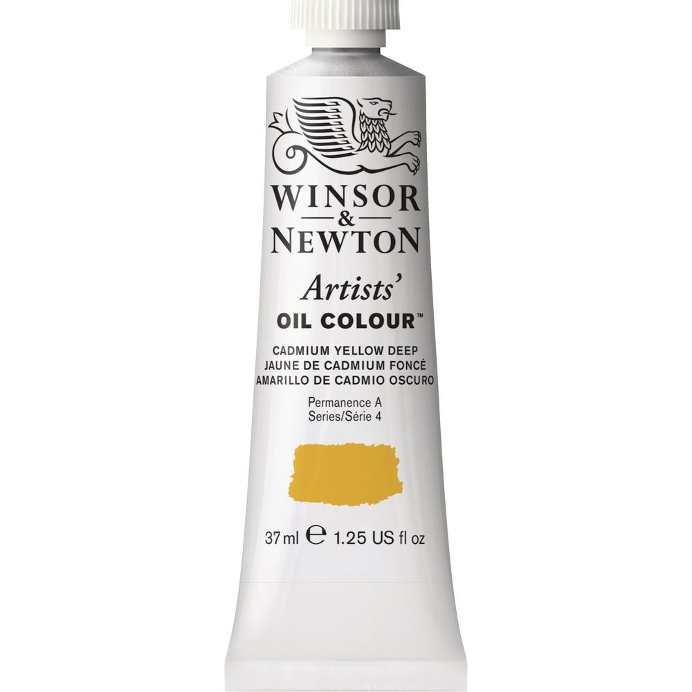 Winsor & Newton Artist Oil Colour 37mL Cadmium Yellow Deep s5