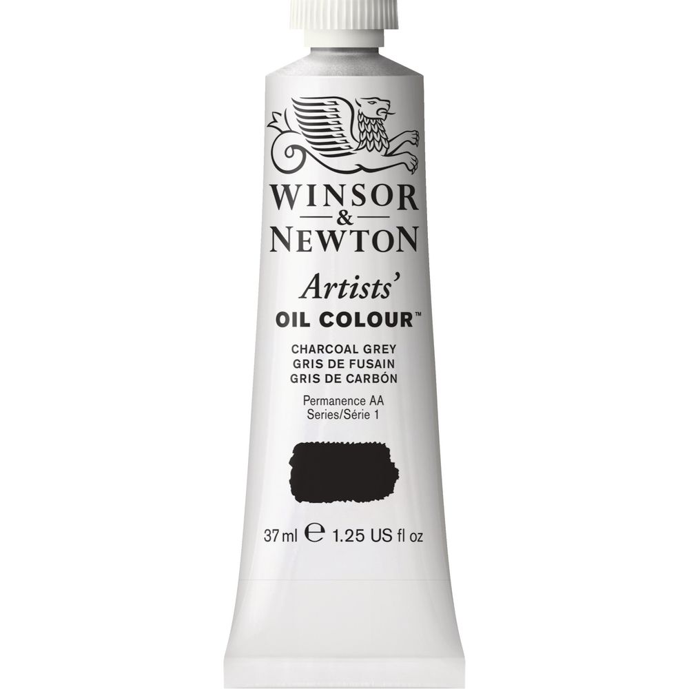 Winsor & Newton Artist Oil Colour 37mL Charcoal Grey S1
