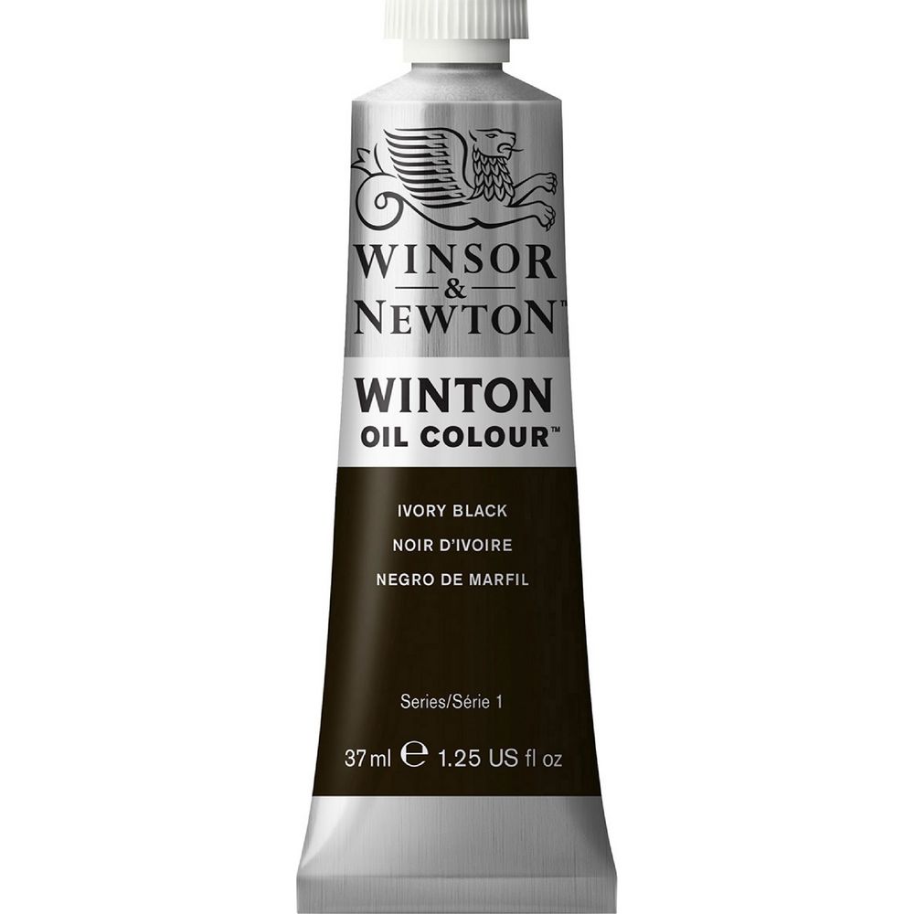 Winsor & Newton Winton Oil Colour 37mL Ivory Black