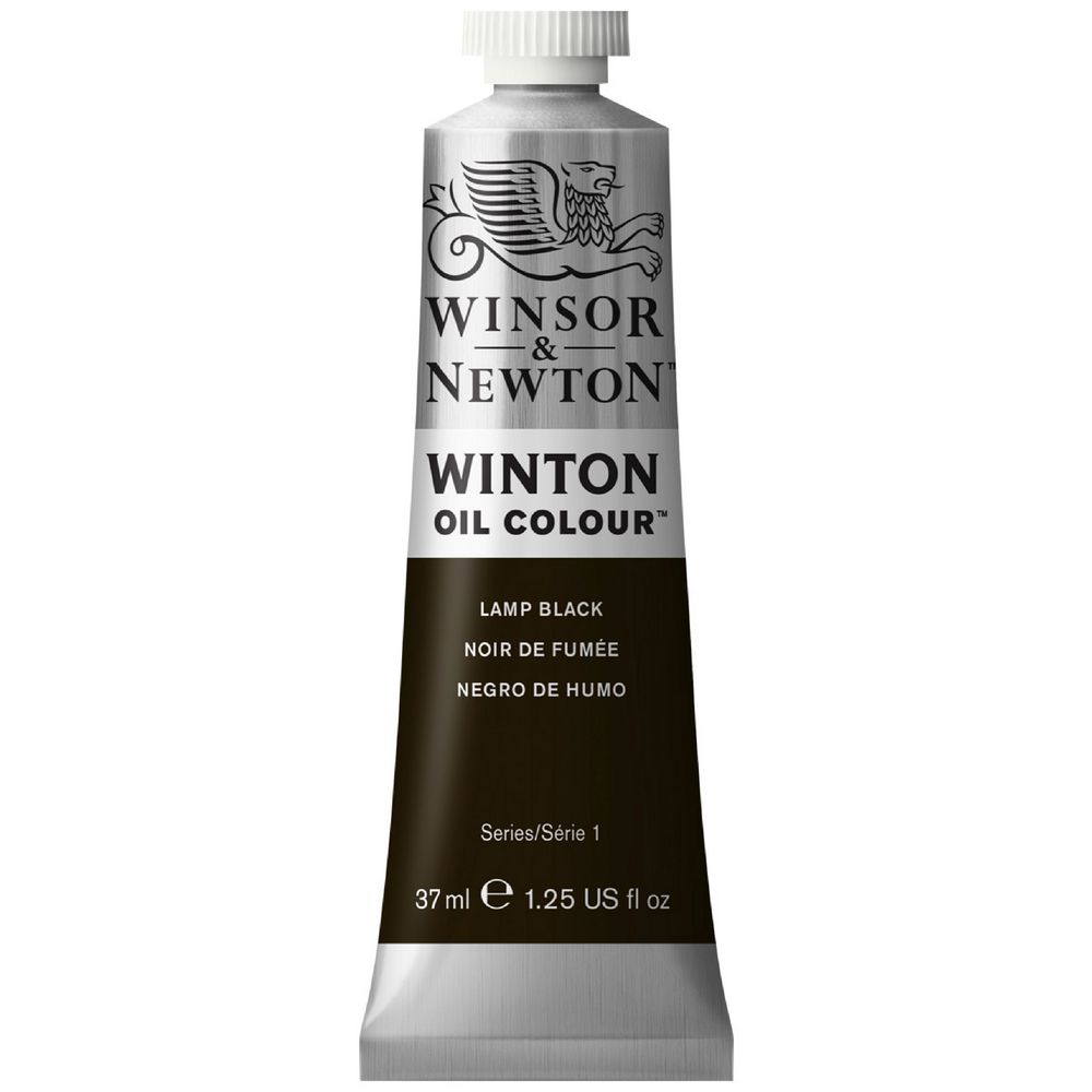 Winsor & Newton Winton Oil Colour 37mL Lamp Black