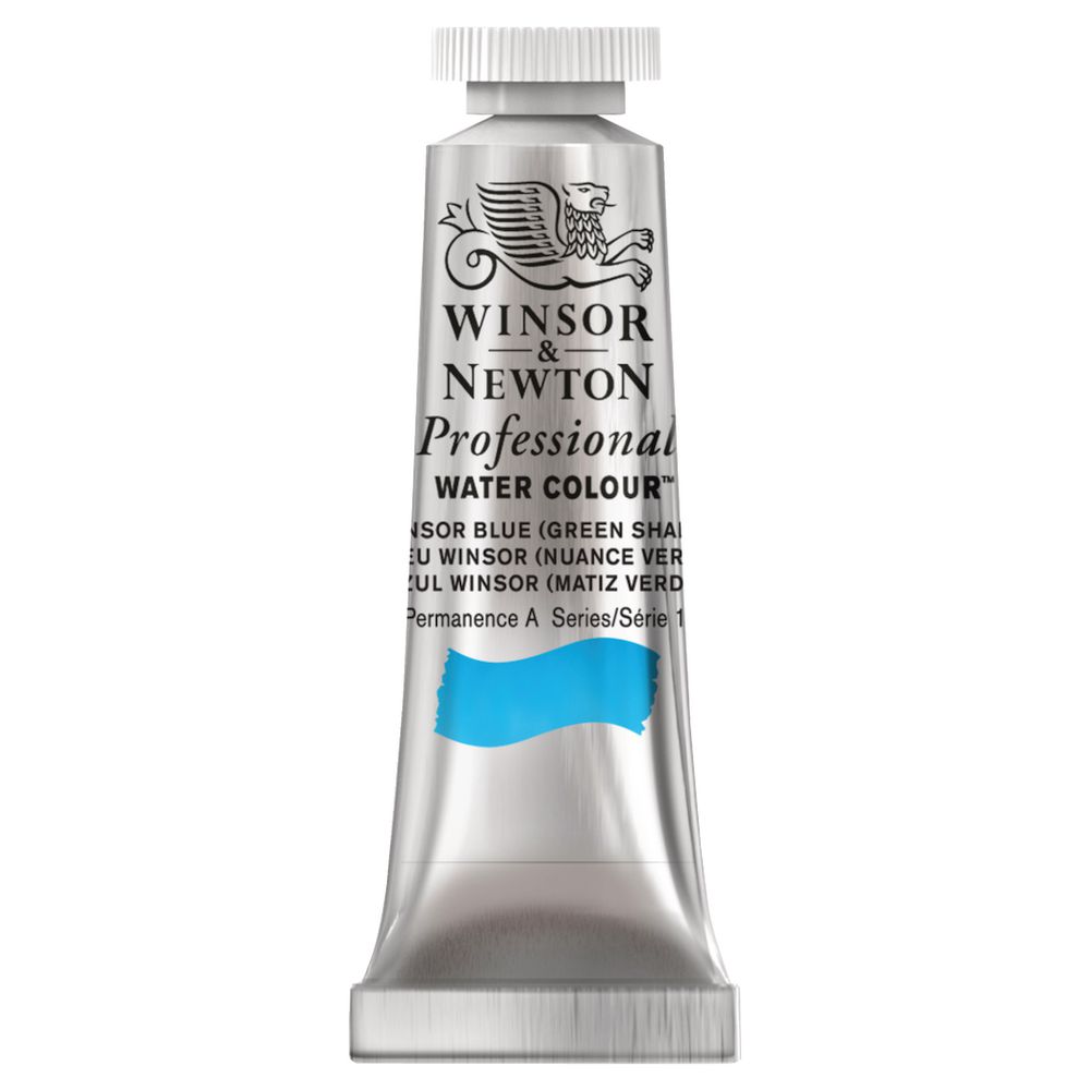 Winsor & Newton Prof. Watercolour 5mL Blue Green Shade S1