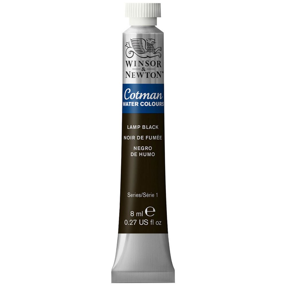 Winsor & Newton Cotman Watercolour 8mL Lamp Black