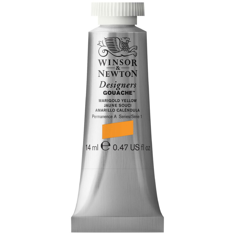Winsor & Newton Designers Gouache 14mL Marigold Yellow S1