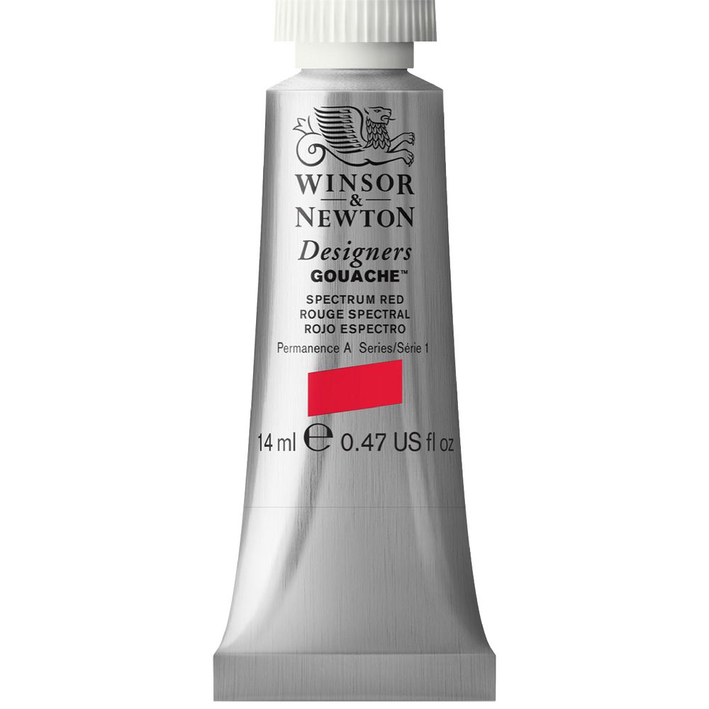 Winsor & Newton Designers Gouache 14mL Spectrum Red S1