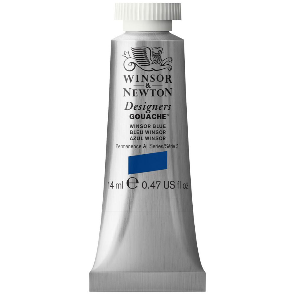 Winsor & Newton Designers Gouache 14mL Winsor Blue S3