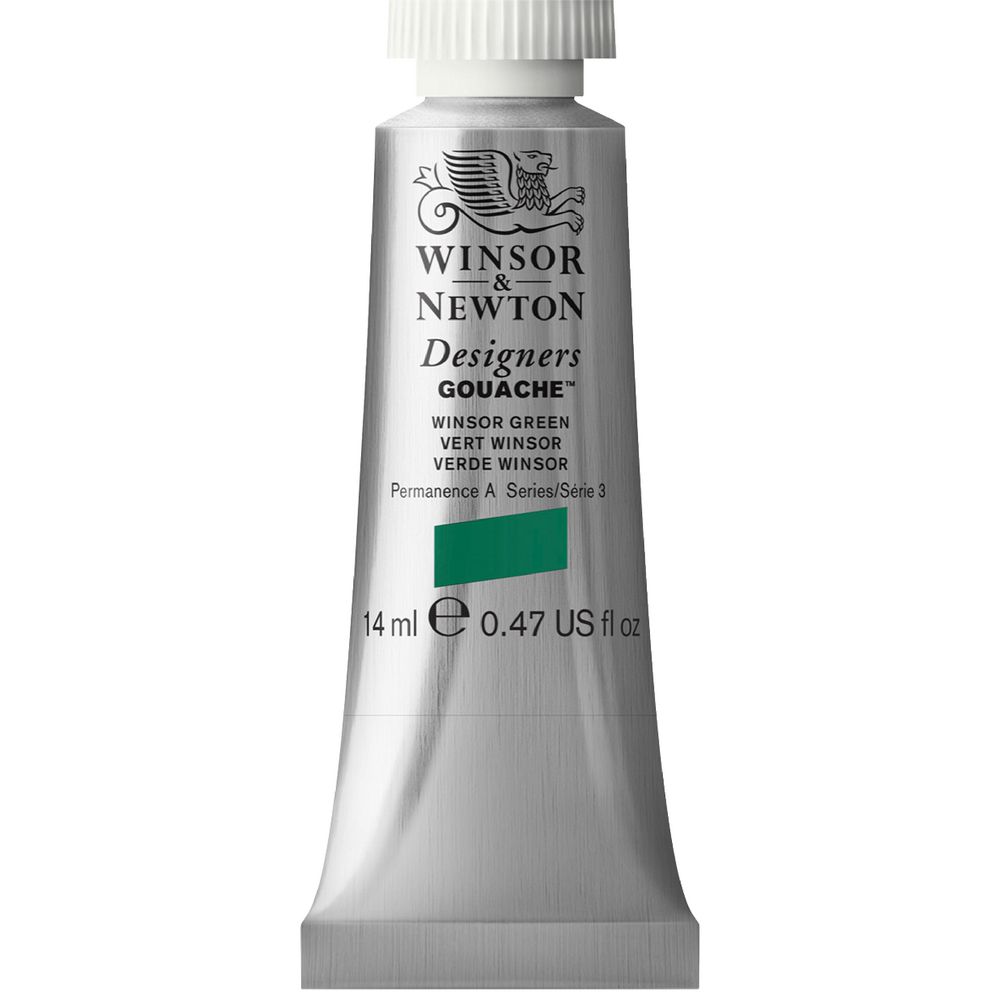 Winsor & Newton Designers Gouache 14mL Winsor Green S3