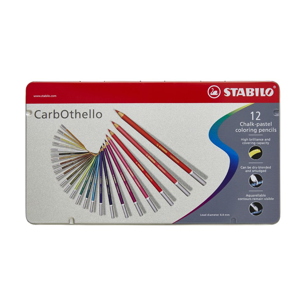Stabilo CarbOthello Pastel Pencil 12 Piece Set