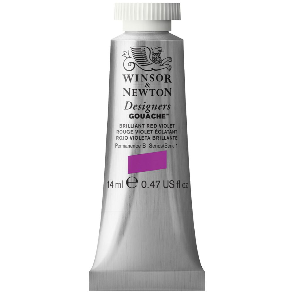 Winsor & Newton Designers Gouache 14mL Brill Red Violet S1
