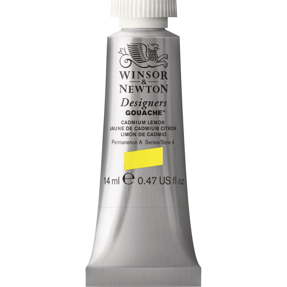 Winsor & Newton Designers Gouache 14mL Cadmium Yellow S4