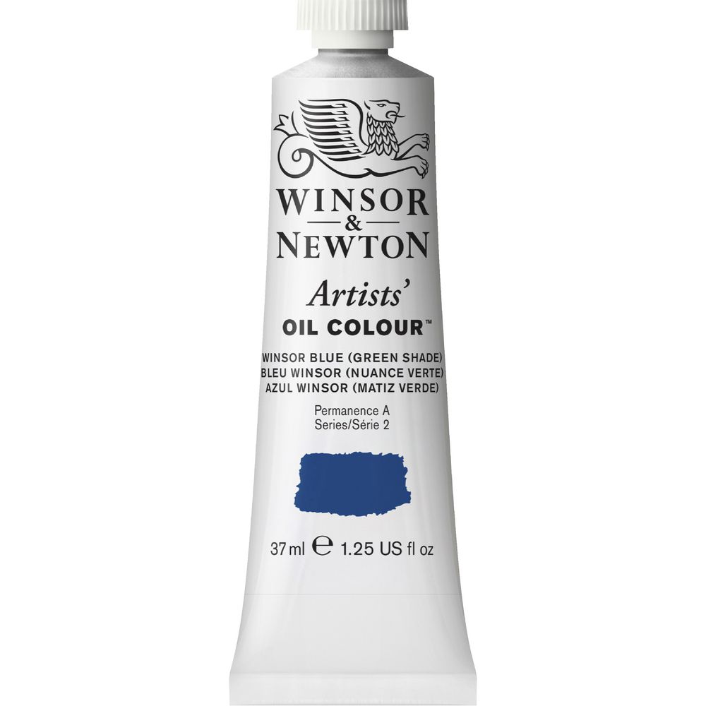 Winsor & Newton Artist Oil Colour 37mL Winsor Blue Green s3